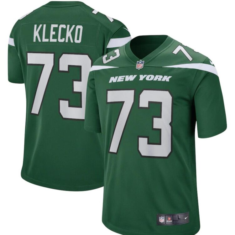 Mens New York Jets Retired Player #73 Joe Klecko Nike Gotham Green Vapor Limited Jersey