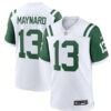 Men's New York Jets Retired Player #13 Don Maynard White Alternate Classic Jersey
