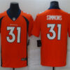 Men's Denver Broncos #31 Justin Simmons Orange Nike Vapor Untouchable Limited Jersey