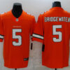 Men's Denver Broncos #5 Teddy Bridgewater Orange Nike NFL Vapor Untouchable Color Rush Limited Player Jersey
