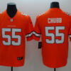 Men's Denver Broncos #55 Bradley Chubb Orange Nike NFL Vapor Untouchable Color Rush Limited Player Jersey