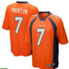 Mens Denver Broncos Retired Player #7 Craig Morton Nike Orange Vapor Untouchable Limited Jersey