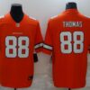 Men's Denver Broncos Retired Player #88 Demaryius Thomas Nike Orange Color Rush Vapor Limited Jersey