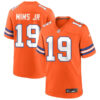 Mens Denver Broncos #19 Marvin Mims Jr. Nike Orange Mile High Collection 1977 Throwback F.U.S.E. Limited Jersey