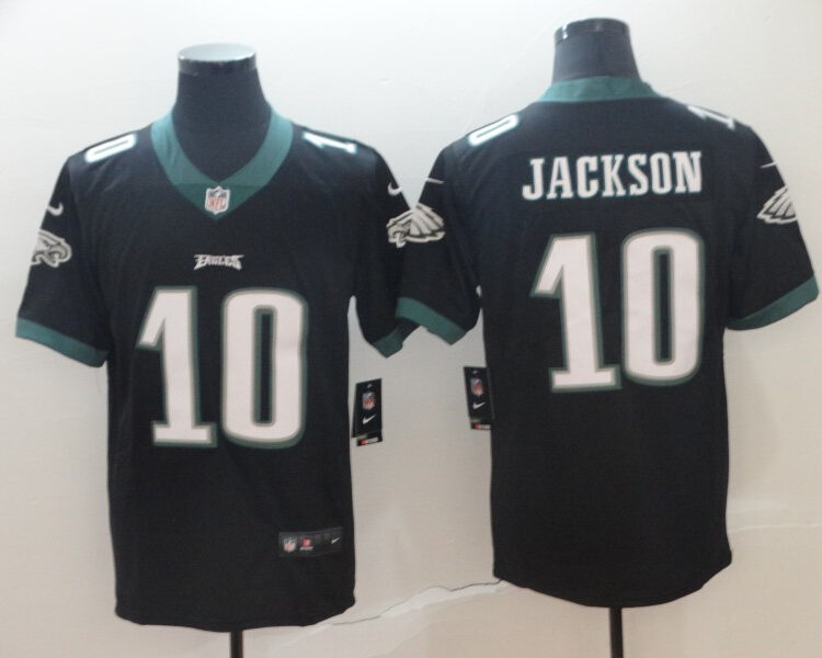 Men's Philadelphia Eagles #10 DeSean Jackson Nike Black NFL Vapor Limited Jersey