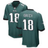 Mens Philadelphia Eagles #18 Britain Covey Nike Midnight Green Vapor Limited Player Jersey