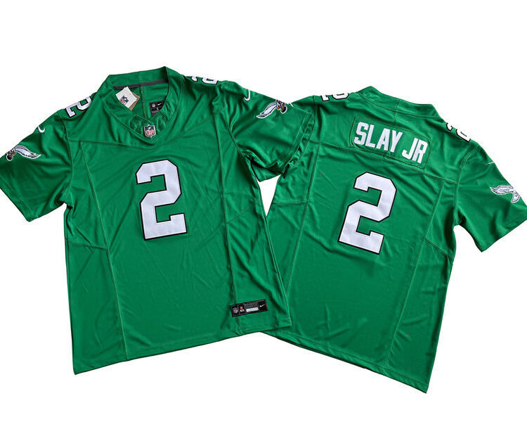 Mens Philadelphia Eagles #2 Darius Slay Jr  2023 Nike Kelly Green 1996 Retro F.U.S.E. Limited Jersey