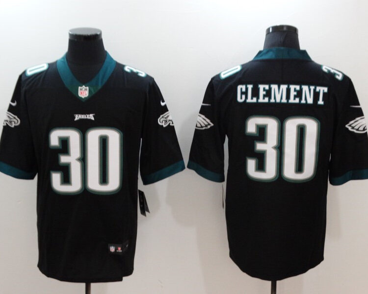 Men's Philadelphia Eagles #30 Corey Clement Nike Black NFL Vapor Limited Jersey