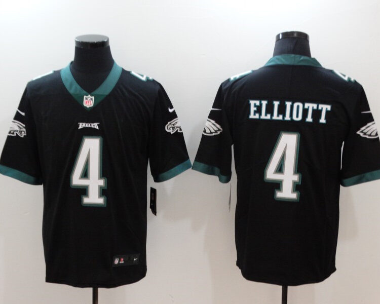 Men's Philadelphia Eagles #4 Jake Elliott Nike Black NFL Vapor Limited Jersey
