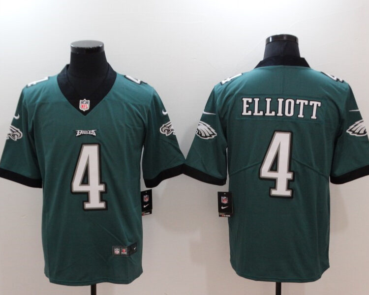 Men's Philadelphia Eagles #4 Jake Elliott Nike Green NFL Vapor Limited Jersey