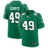 Mens Philadelphia Eagles #49 Rick Lovato Nike Kelly Green 1996 Retro F.U.S.E. Limited Jersey