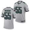 Mens Philadelphia Eagles #55 Brandon Graham Nike 2021 Silver Inverted Legend Jersey