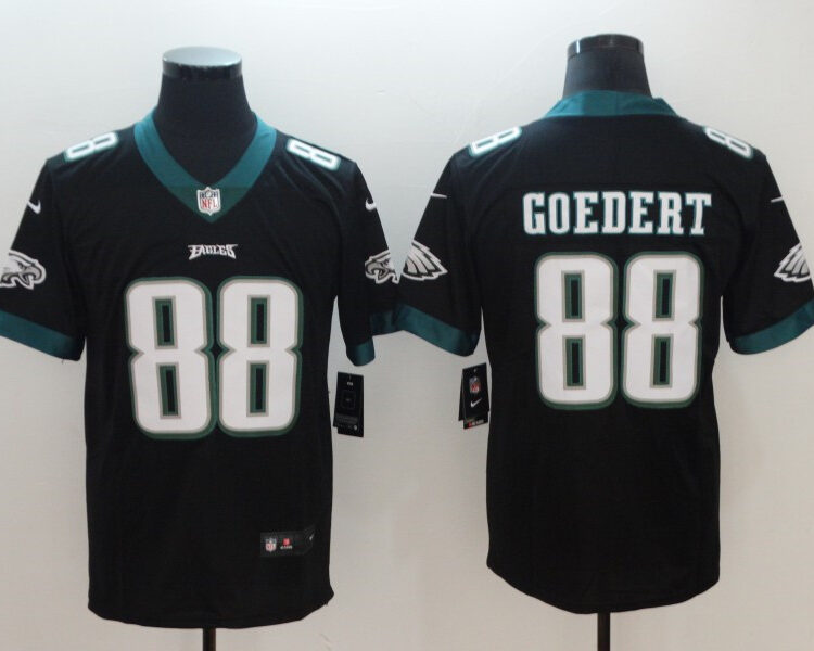 Men's Philadelphia Eagles #88 Dallas Goedert Nike Black NFL Vapor Limited Jersey