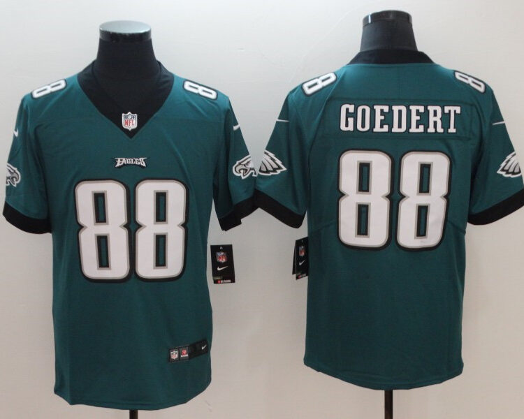 Men's Philadelphia Eagles #88 Dallas Goedert Nike Green NFL Vapor Limited Jersey