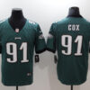 Men's Philadelphia Eagles #91 Fletcher Cox Nike Green NFL Vapor Limited Jersey