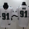 Men's Philadelphia Eagles #91 Fletcher Cox Nike White NFL Vapor Limited Jersey