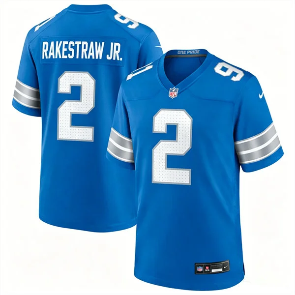 Mens Detroit Lions #2 Ennis Rakestraw Jr. Nike Blue Vapor F.U.S.E. Limited Player Jersey