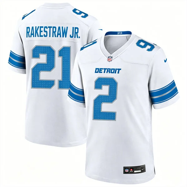 Mens Detroit Lions #2 Ennis Rakestraw Jr. Nike White Vapor F.U.S.E. Limited Player Jersey