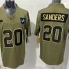 Mens Detroit Lions #20 Barry Sanders Nike 2025 Salute to Service Retired Limited Jersey - Olive