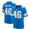 Mens Detroit Lions #46 Jack Campbell Nike 2024 Blue Vapor F.U.S.E. Limited Jersey