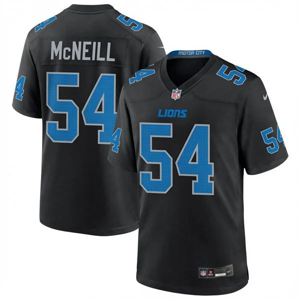 Mens Detroit Lions #54 Alim McNeill Nike Black 2nd Alternate Vapor F.U.S.E. Limited Jersey