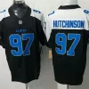 Mens Detroit Lions #97 Aidan Hutchinson Black White Gratitude F.U.S.E. Limited Jersey