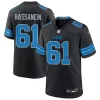 Mens Detroit Lions #99 Ahmed Hassanein Nike Black 2nd Alternate Vapor F.U.S.E. Limited Jersey