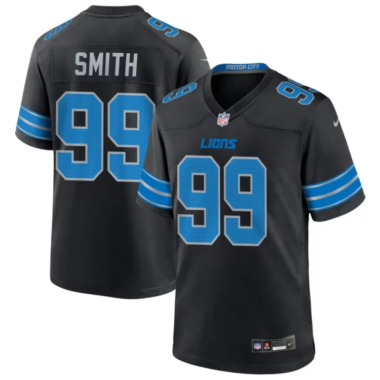Mens Detroit Lions #99 Za'Darius Smith Nike Blue Vapor F.U.S.E. Limited Jersey