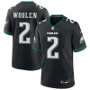 Mens Philadelphia Eagles #2 Tariq Woolen Nike Black Alternate F.U.S.E. Vapor Limited Jersey