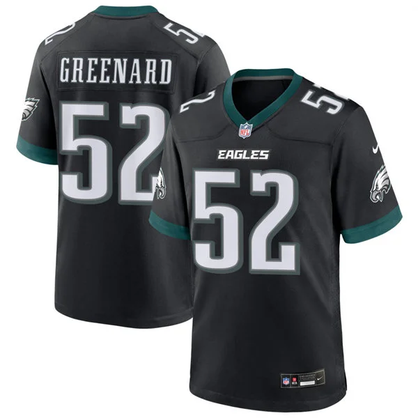 Mens Philadelphia Eagles #52 Jonathan Greenard Nike Black Alternate F.U.S.E. Vapor Limited Jersey