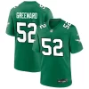Mens Philadelphia Eagles #52 Jonathan Greenard Nike Kelly Green Retro F.U.S.E. Vapor Limited Jersey
