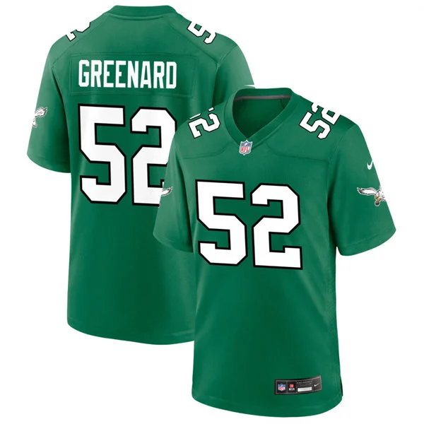 Mens Philadelphia Eagles #52 Jonathan Greenard Nike Kelly Green Retro F.U.S.E. Vapor Limited Jersey
