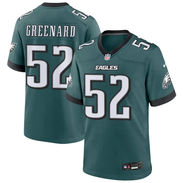 Mens Philadelphia Eagles #52 Jonathan Greenard Nike Midnight Green F.U.S.E. Vapor Limited Jersey