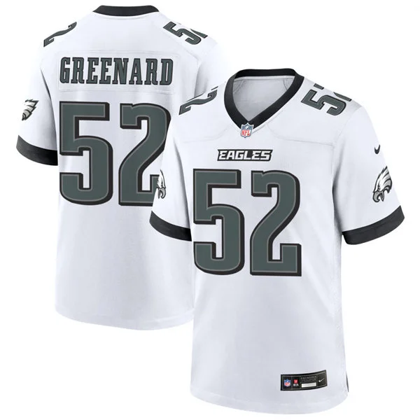 Mens Philadelphia Eagles #52 Jonathan Greenard Nike White F.U.S.E. Vapor Limited Jersey