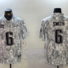 Mens Philadelphia Eagles #6 DeVonta Smith Arctic Camo 2024 Salute To Service Limited Jersey