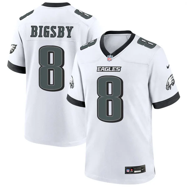 Mens Philadelphia Eagles #8 Tank Bigsby Nike White F.U.S.E. Vapor Limited Jersey