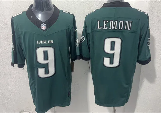 Mens Philadelphia Eagles #9 Makai Lemon Nike Midnight Green F.U.S.E. Vapor Limited Jersey
