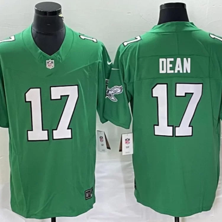 Philadelphia Eagles #17 Nakobe Dean Nike Kelly Green 1996 Retro F.U.S.E. Limited Jersey