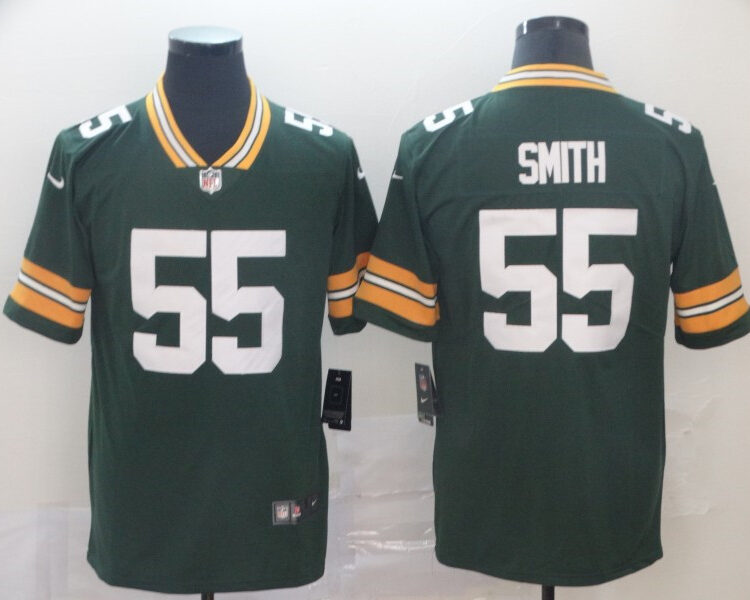 Men's Green Bay Packers #55 Za'Darius Smith Nike Green Game Football Jersey