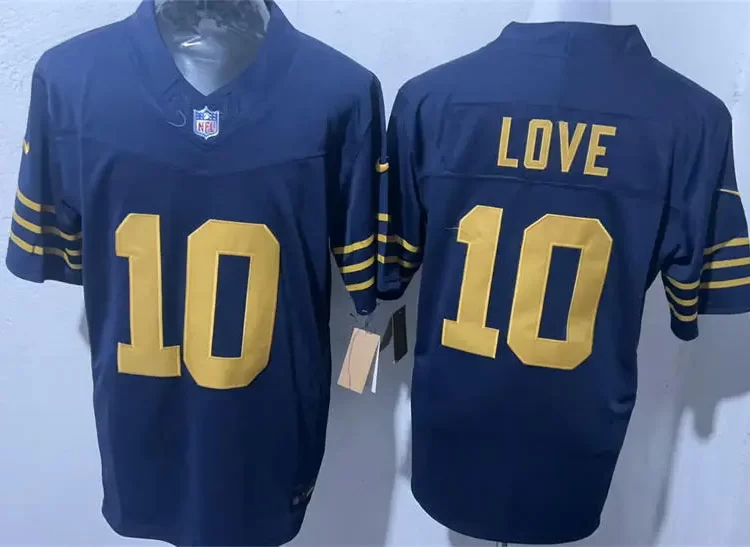 Mens Green Bay Packers #10 Jordan Love Nike Navy The 1923 Classic Game Jersey