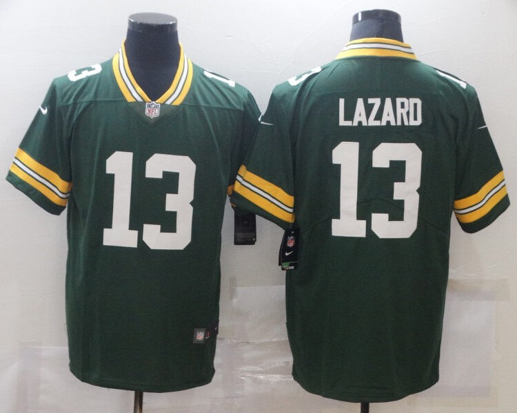 Men's Green Bay Packers #13 Allen Lazard  Player Nike Green Game Football Jersey