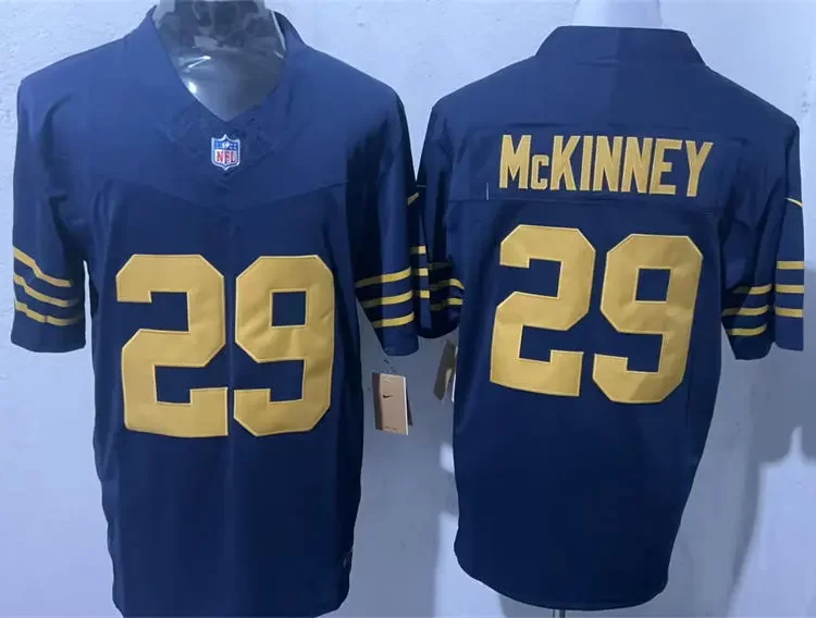 Mens Green Bay Packers #29 Xavier McKinney Nike Navy The 1923 Classic Game Jersey