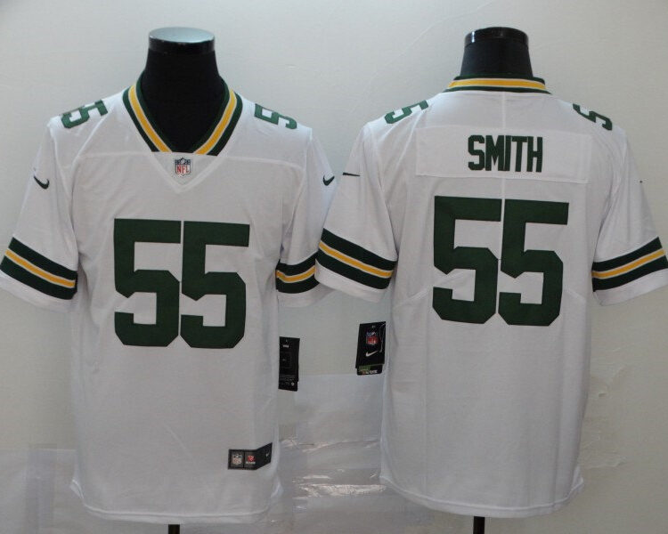 Men's Green Bay Packers #55 Za'Darius Smith Player Nike White Game Football Jersey