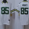 Mens Green Bay Packers #85 Tucker Kraft Nike White F.U.S.E. Vapor Limited Jersey