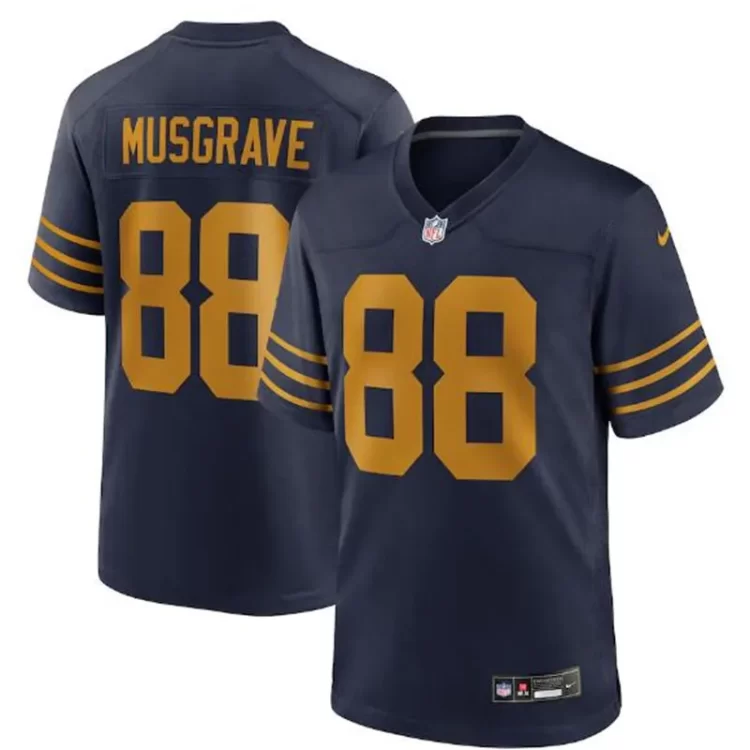 Mens Green Bay Packers #88 Luke Musgrave Nike Navy The 1923 Classic Game Jersey