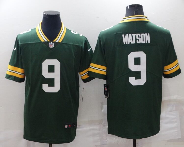 Mens Green Bay Packers #9 Christian Watson Green Vapor Limited Player Jersey