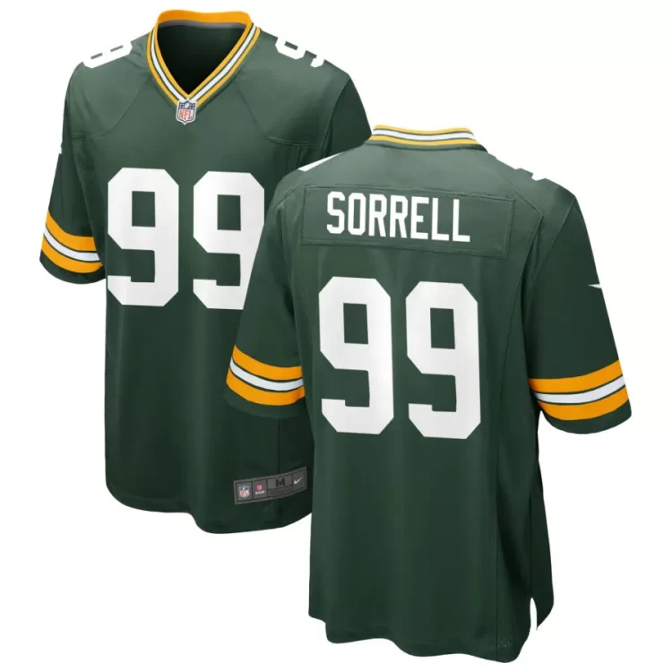 Mens Green Bay Packers #99 Barryn Sorrell Nike Green F.U.S.E. Vapor Limited Jersey