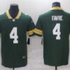 Mens Green Bay Packers Retired Player #4 Brett Favre Player Nike Green Game Football Jersey