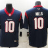 Mens Houston Texans #10 Davis Mills Nike Navy Vapor Limited Jersey