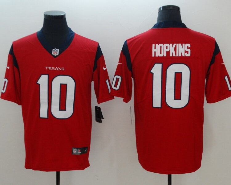 Men's Houston Texans #10 DeAndre Hopkins Nike Red Vapor Limited Jersey
